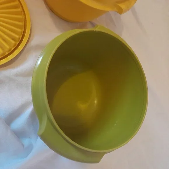 VTG Retro 1970s Tupperware Replacement Bowls: 886-12, 886-14, 886-16 & Lid: 812 - Picture 11 of 15